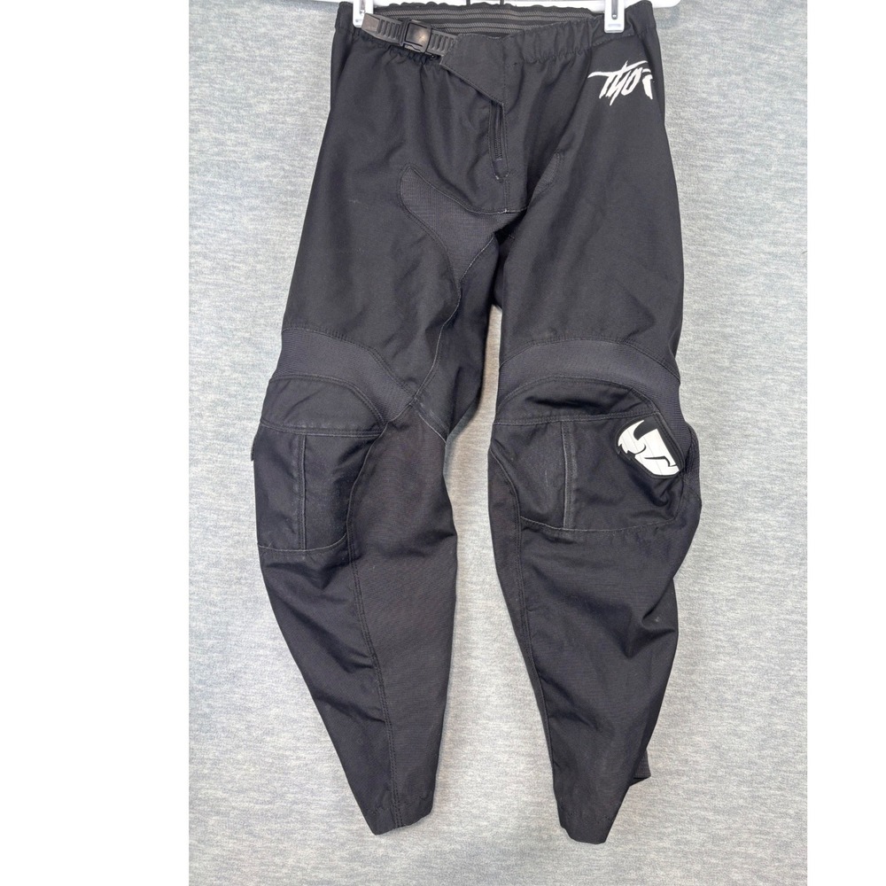 Thor Youth 28 Motocross Pants Black Off-Road MX Racing Gear Adjustable Waist